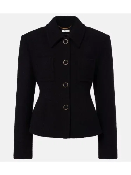 Geacă Chloé de lână negru