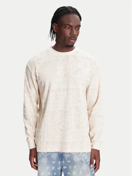 Karl Kani Суитшърт Signature Paisley Waffle бежов