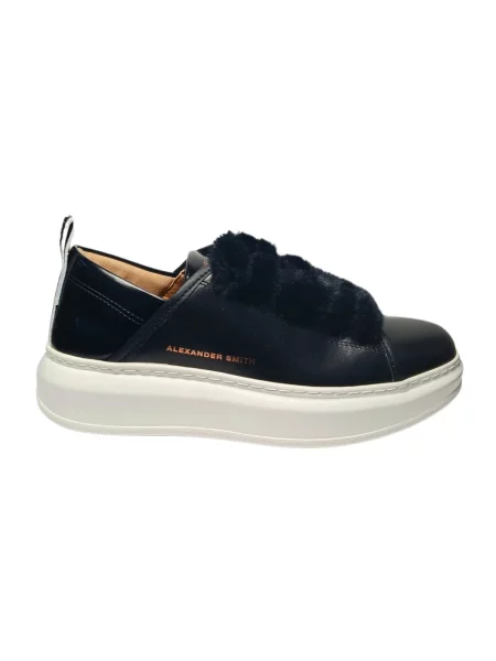 Sneakersy Alexander Smith skórzane czarne
