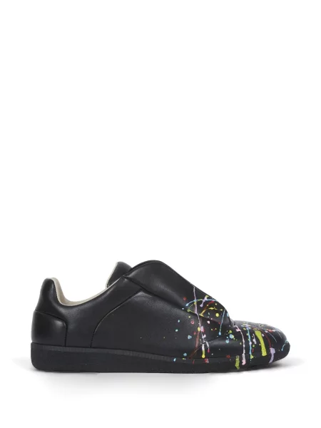 Sneakerși Maison Margiela din piele negru
