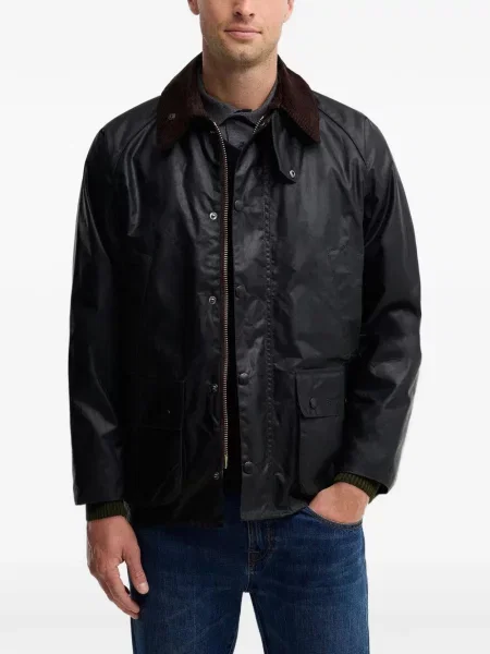 Κερωμένος μπουφάν Barbour μαύρο
