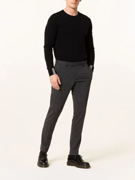 Paul Spodnie Garniturowe Slim Fit grau szare