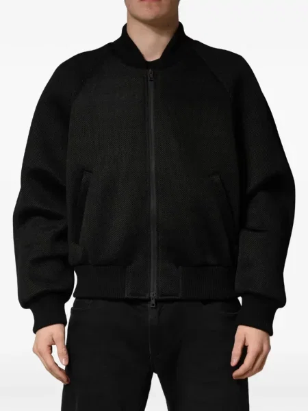 Geacă bomber Dolce & Gabbana cu glugă negru