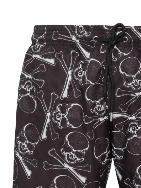 Raštuotos maudymosi kelnaitės Philipp Plein juoda