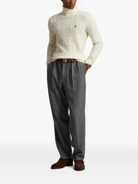 Șosete Polo Ralph Lauren cu model herringbone cu broderie plasă albastru