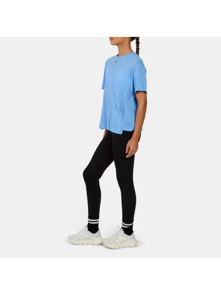 Reebok koszulka Lux Fitness Training Burnout unisex Peri Blue Size: niebieska