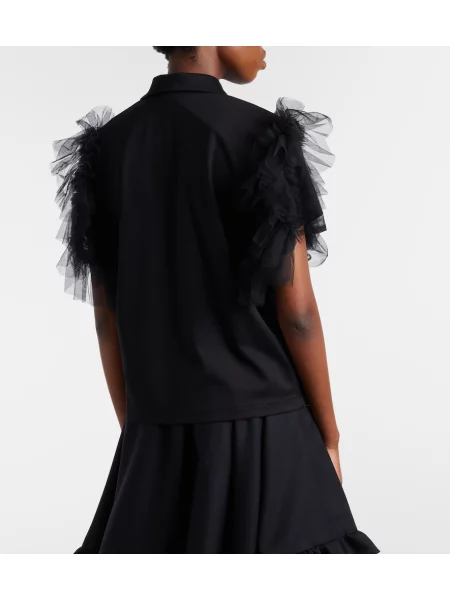 Polo majica Noir Kei Ninomiya iz tila črna