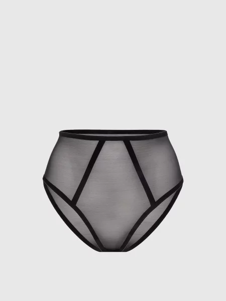 Трусы Wolford с высокой посадкой черные