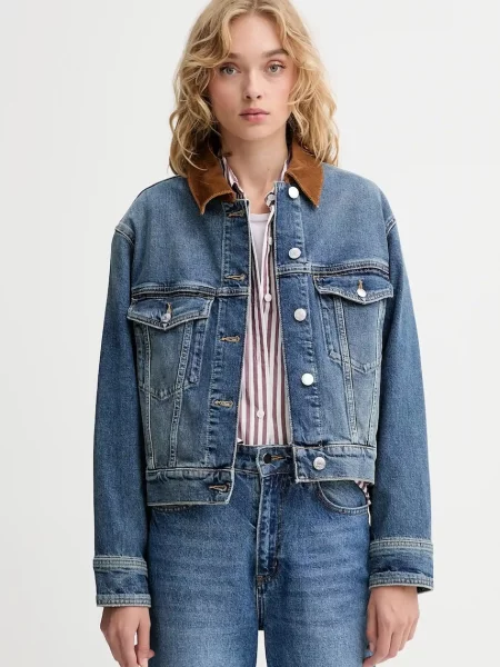 Marc O'Polo geacă jeans de tranzitie albastru