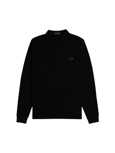 Koszulka polo Fred Perry z długim rękawem czarna
