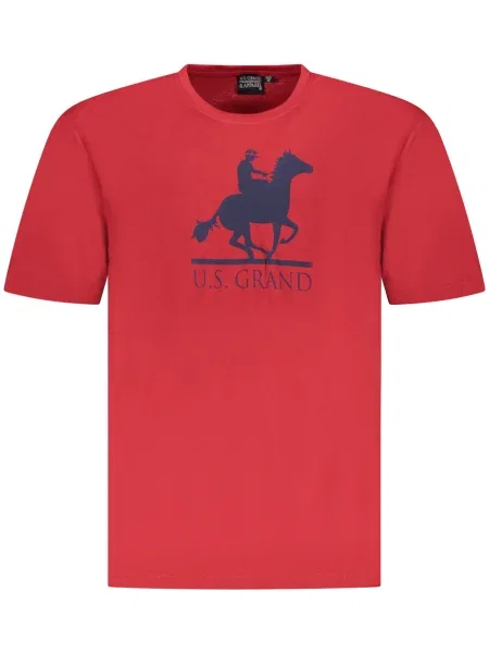 Polo majica U.s. Grand Polo s kratkimi rokavi rdeča