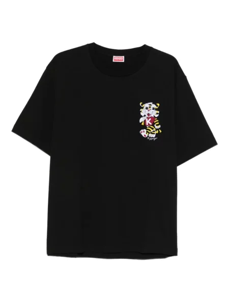 Tricou Kenzo cu broderie negru
