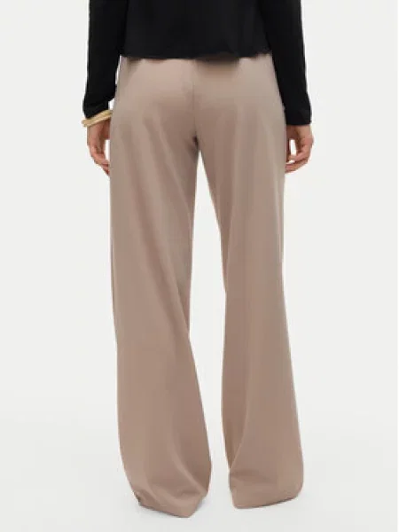 Kalhoty z materiálu Vero Moda béžové