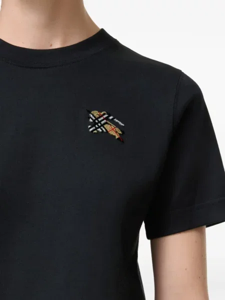 Tricou Burberry în carouri negru