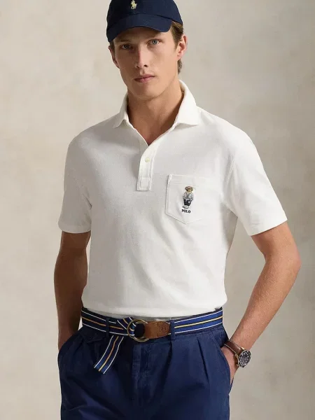 Polo Ralph Lauren Pólóing Custom Fit fehér