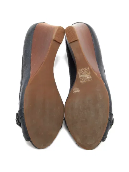 Sandale Tory Burch cu pană albastru