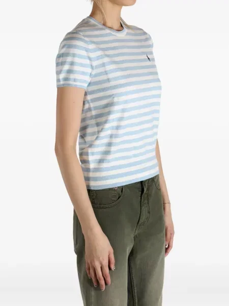 Pruhovaná krátká košile Polo Ralph Lauren modrá