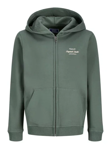 Jack & Jones Junior Hanorac JORNORREBRO TYPO verde / natural alb