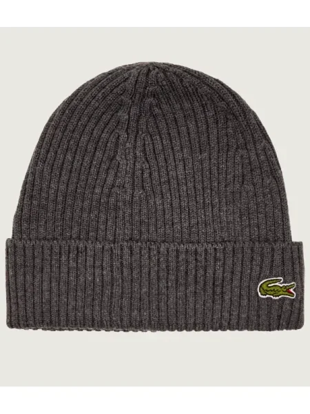 Lacoste gyapjú sapka szürke
