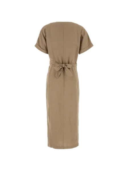 Rochie Brunello Cucinelli cu decolteu în V plic de costum