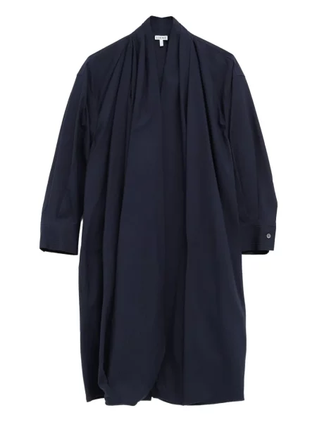 Rochie Loewe cu dungi drapată de costum albastru