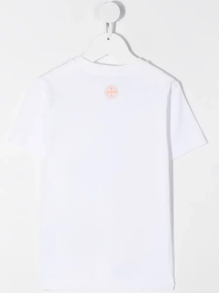 Koszulka dziecięca Stone Island biała
