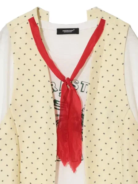 Tricou Undercover cu imagine alb