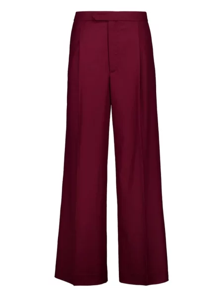 Pantaloni Zeus+dione de lână roșu