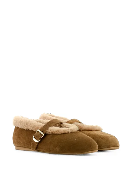 Μπαλαρίνες Toral Shoes σουέτ καφέ