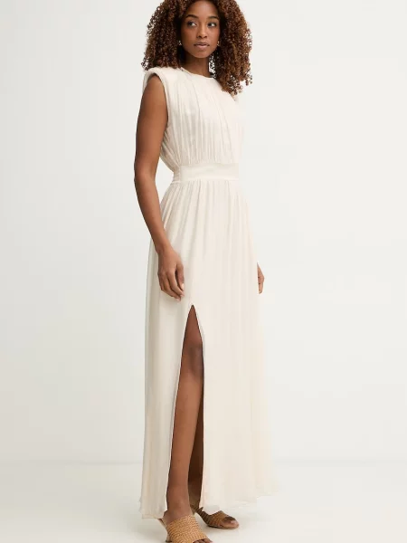 Haveone rochie cu mătase bej