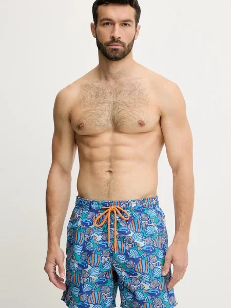 Pantaloni Scurți De Baie Pentru Bărbați Vilebrequin Moorea albastru