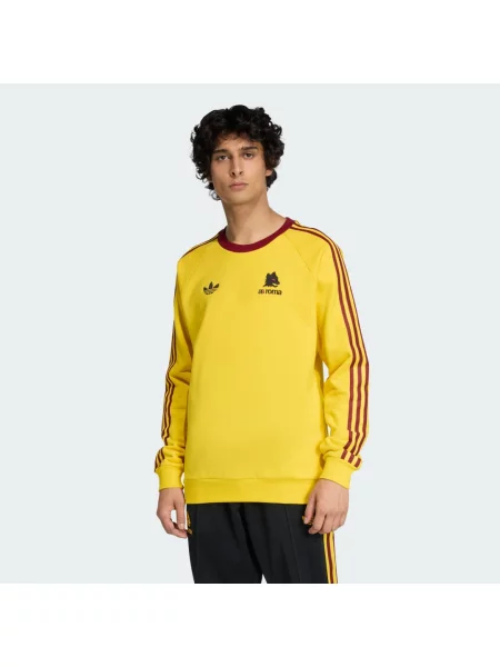 Mikina AS Roma Originals Crew Sweat žlutá