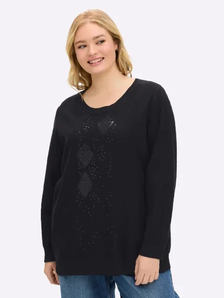 SHEEGO Pulover negru