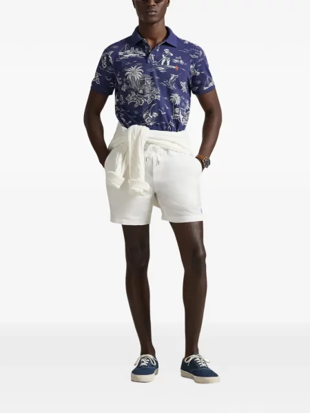 Ριγέ δερμάτινος κάλτσες Polo Ralph Lauren με κορδόνι μαύρο