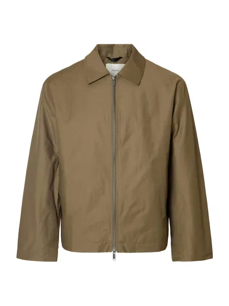 SELECTED Geacă de primăvară-toamnă SLHCEDRIC caramel maro