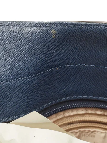 Geanta de piele Michael Kors din piele albastru
