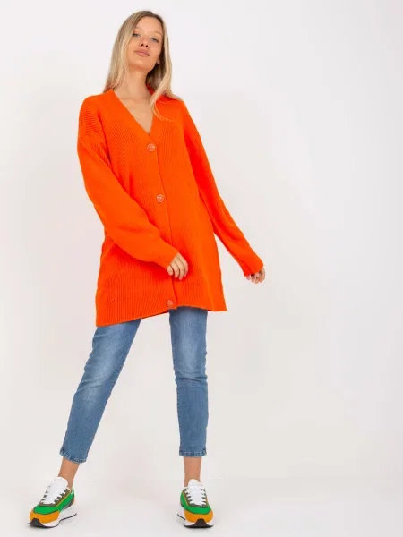 Pulover Rue Paris portocaliu