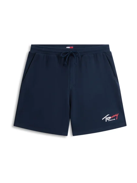 Tommy Jeans Kalhoty námořnická modř / jasně červená / bílá modré