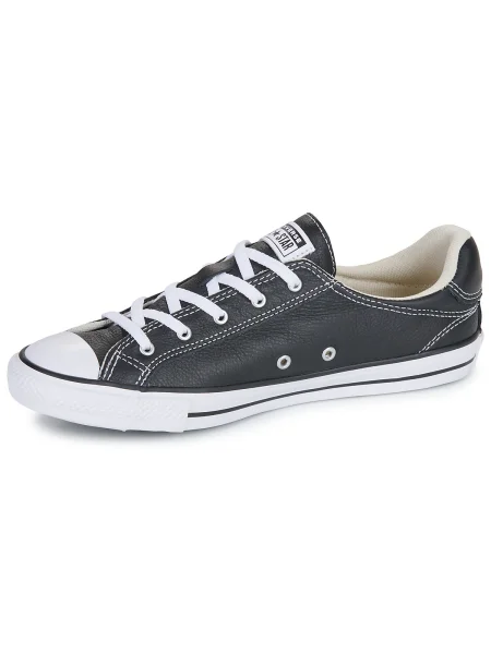 Bőr félcipő Converse fekete