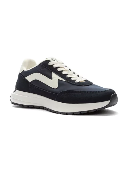 Sneakersy Keddo skórzane niebieskie