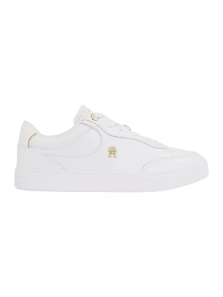 Buty Tommy Hilfiger Essential Chic Court czysty żółty 36 biały