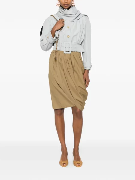 Fustă midi Chloé drapată verde