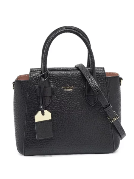 Geantă shopper Kate Spade din piele streetstyle negru