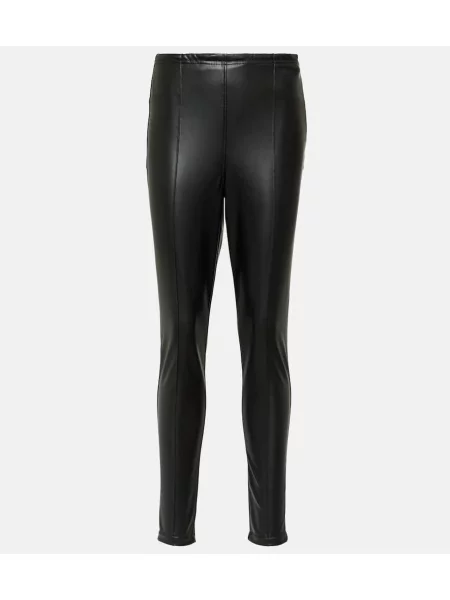 Legginsy Jet Set skórzane czarne