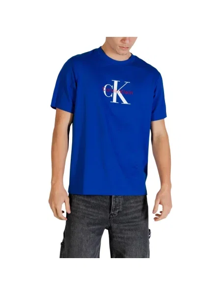 Tricou Calvin Klein Jeans albastru