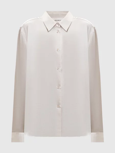 Блуза із шовку Lisa Yang бежева