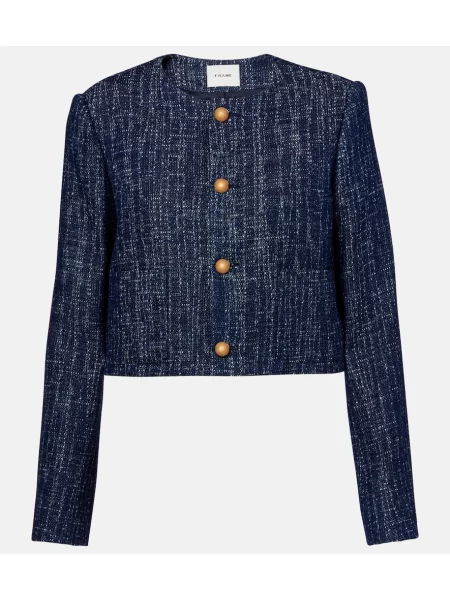 Geacă Frame din tweed albastru