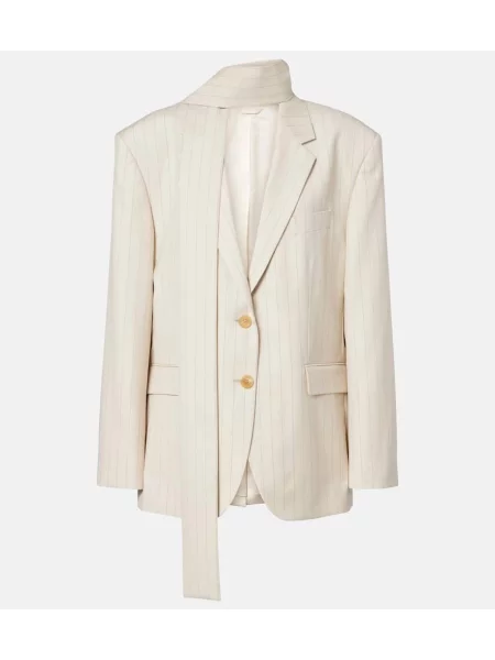 Dungat subțire sacou Acne Studios de lână bej