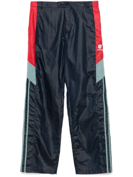 Kalhoty Martine Rose s výšivkou modré