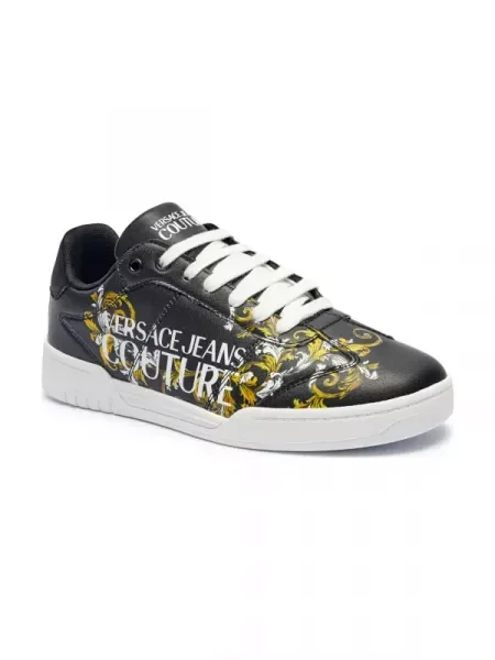Versace Jeans Couture Sneakers Fondo Brooklyn cu adaos de piele negru
